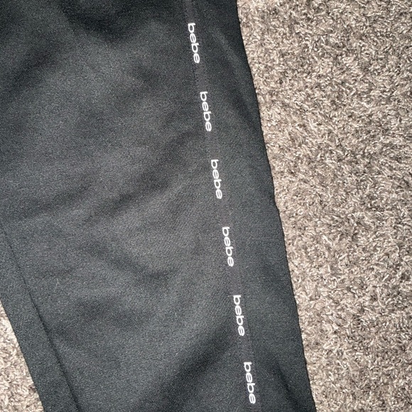 BEBE JOGGER SWEATPANTS WOMENS XL MINI LOGO NWT - Picture 4 of 5